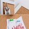 4 Pack Cork Bulletin Board with Push Pins and Wood Clips - 12x12 (White Framed)